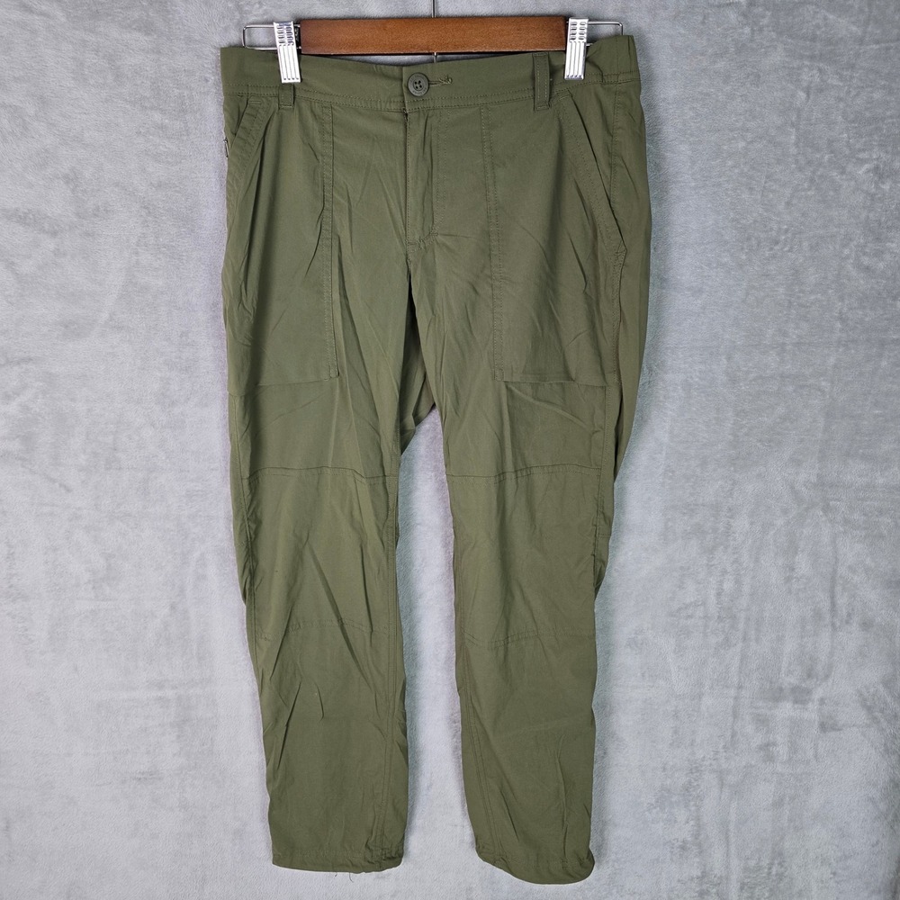 REI Co-op Savanna Trails Pants Womens 2‎ Petite Army Green Hiking Utility 164072